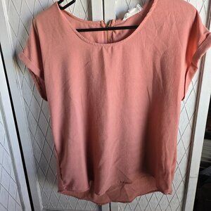 Pink Rose Short Sleeve Top